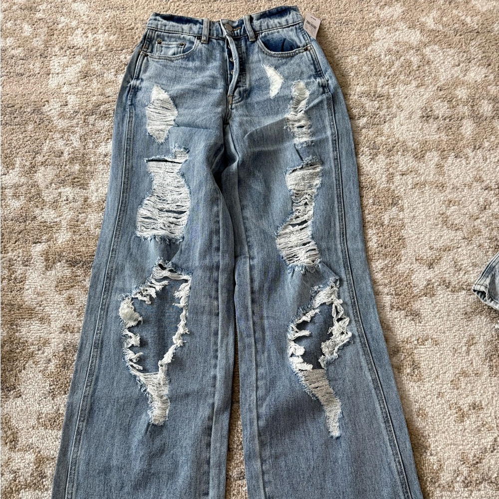 Pacsun High-Rise Baggy Jeans. Size 23”. New WITH TAGS